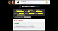 Desktop Screenshot of basicmusictheory.com